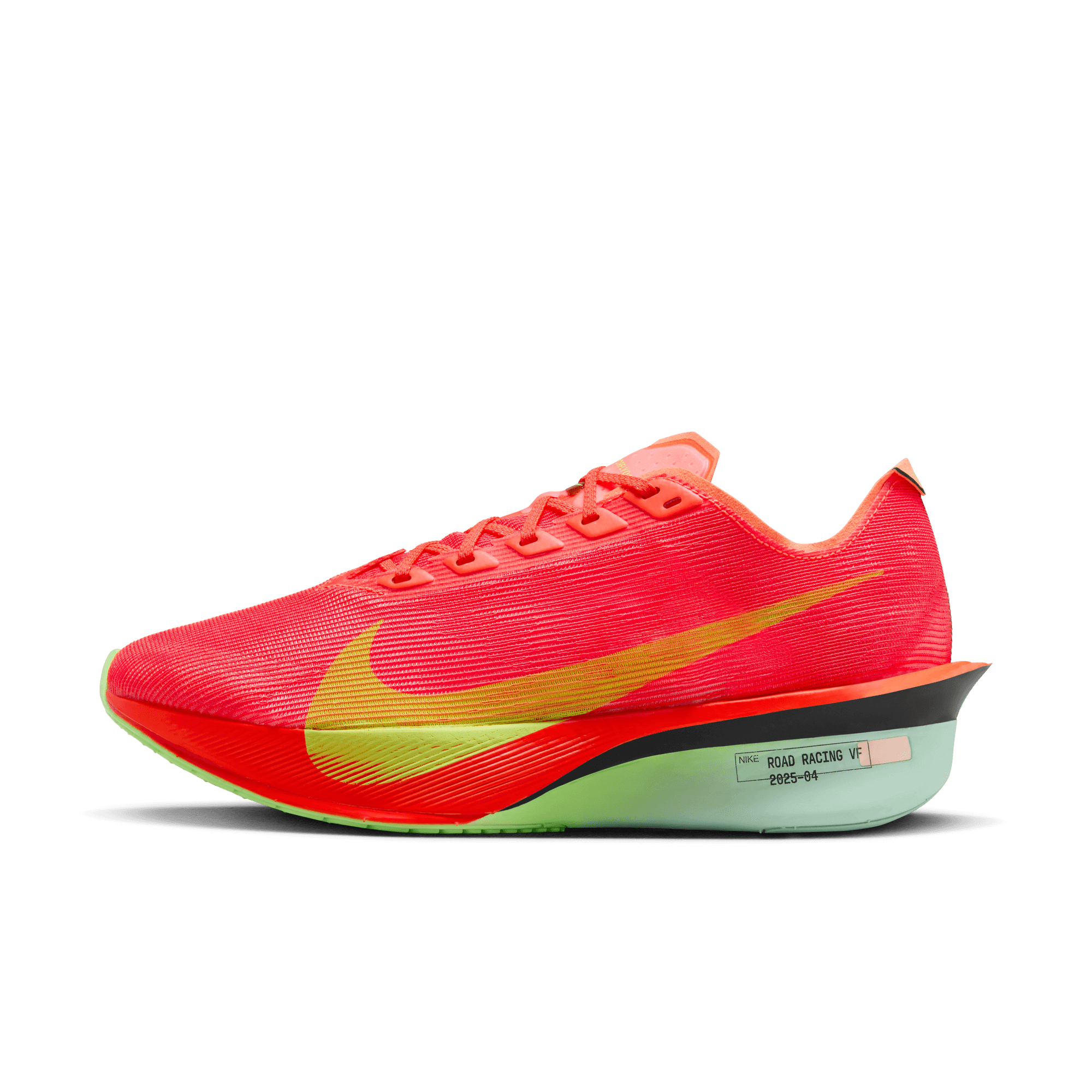 NIKE VAPORFLY WOMEN'S ROAD RACING SHOES BRIGHT CRIMSON/LIME