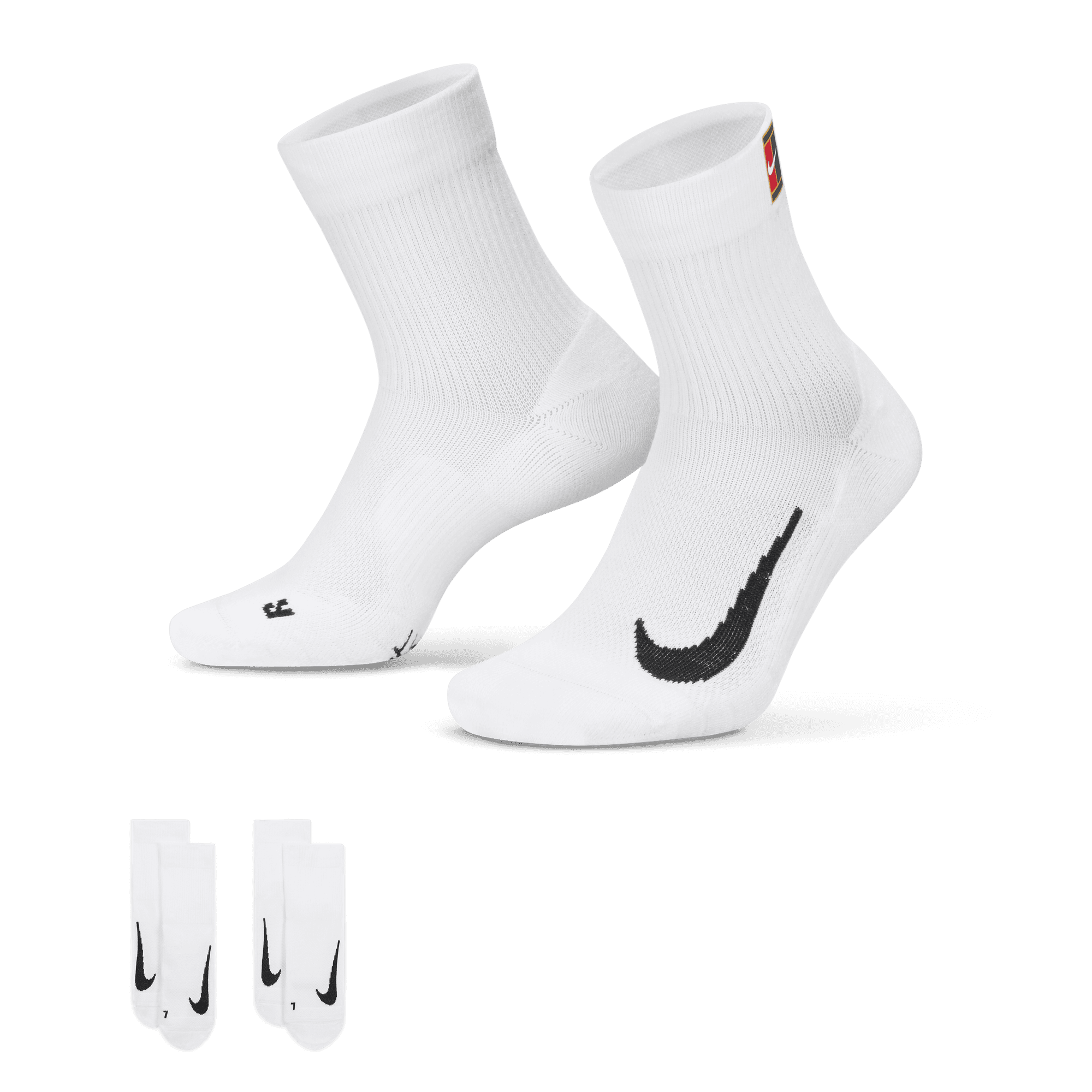 NIKECOURT MULTIPLIER MAX TENNIS ANKLE SOCKS (2 PAIRS)