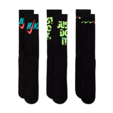 NIKE EVERYDAY PLUS CUSHIONED CREW SOCKS (3 PAIRS)