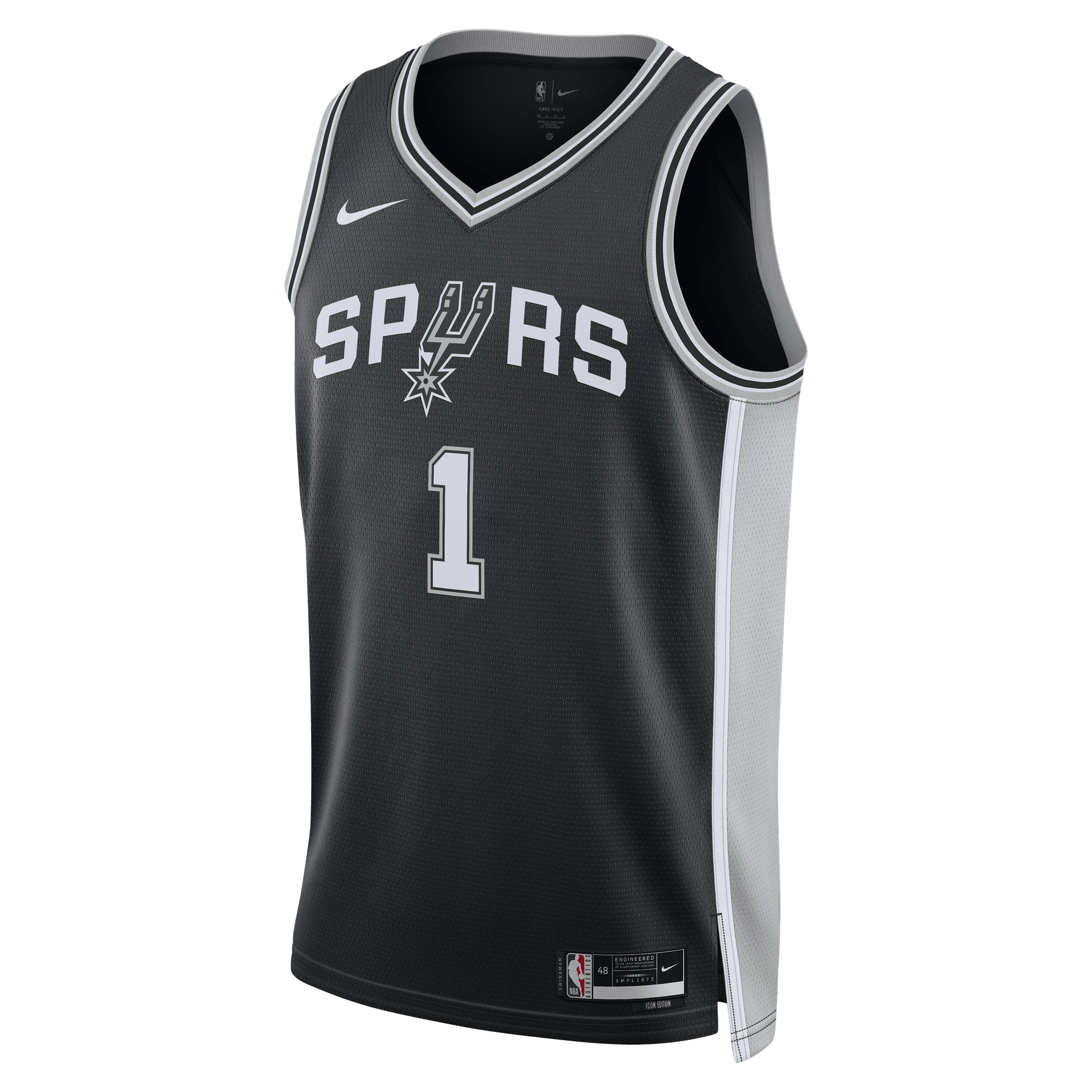 SAN ANTONIO SPURS ICON EDITION 2022/23 MEN'S NIKE DRI-FIT NBA SWINGMAN JERSEY