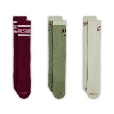 NIKE EVERYDAY PLUS CUSHIONED CREW SOCKS (3 PAIRS)