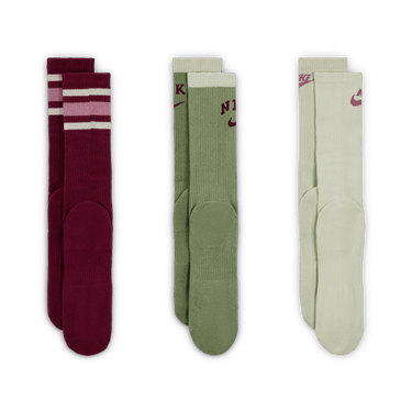 NIKE EVERYDAY PLUS CUSHIONED CREW SOCKS (3 PAIRS)