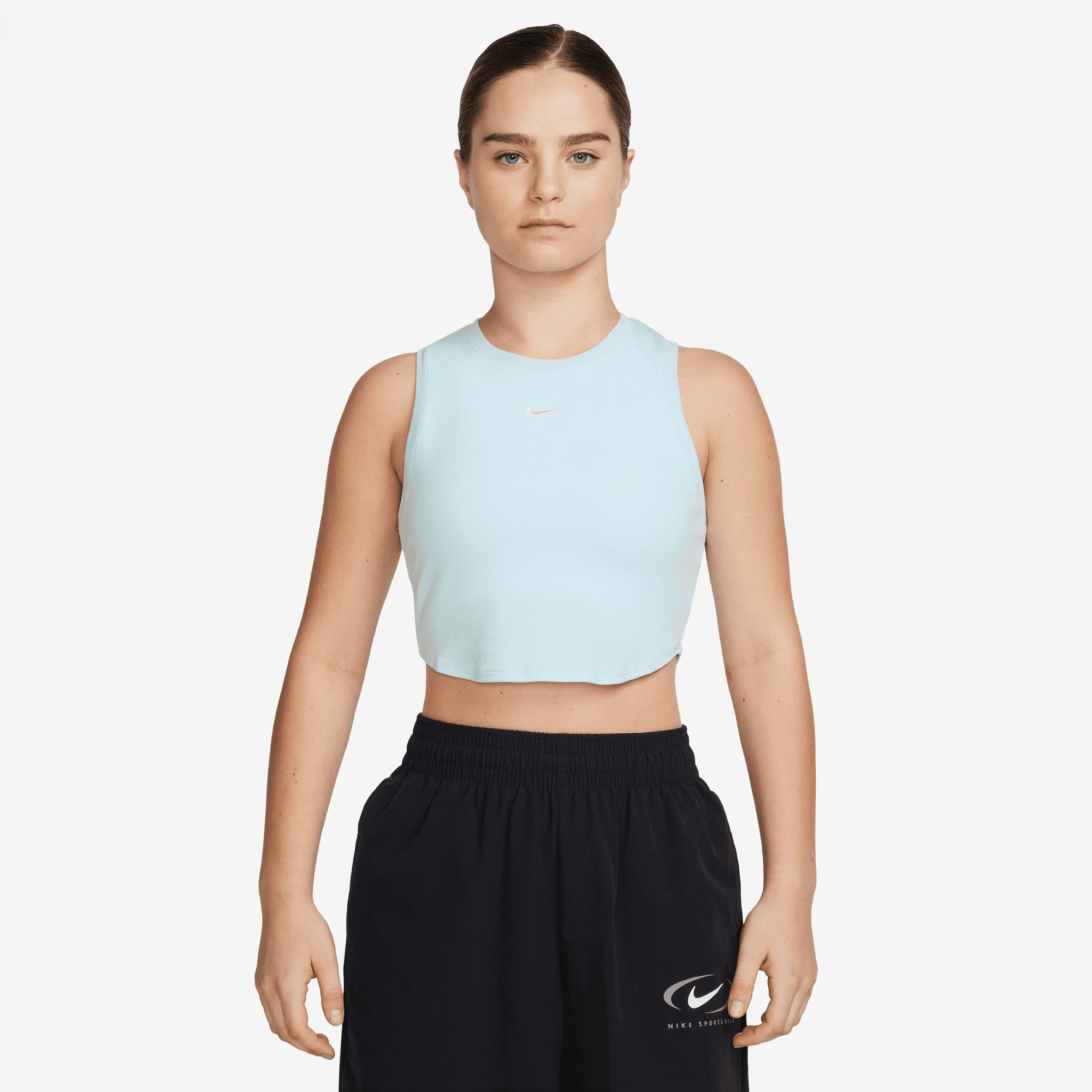 NIKE SPORTSWEAR ESSENTIALS WOMENS RIBBED CROPPED TANK