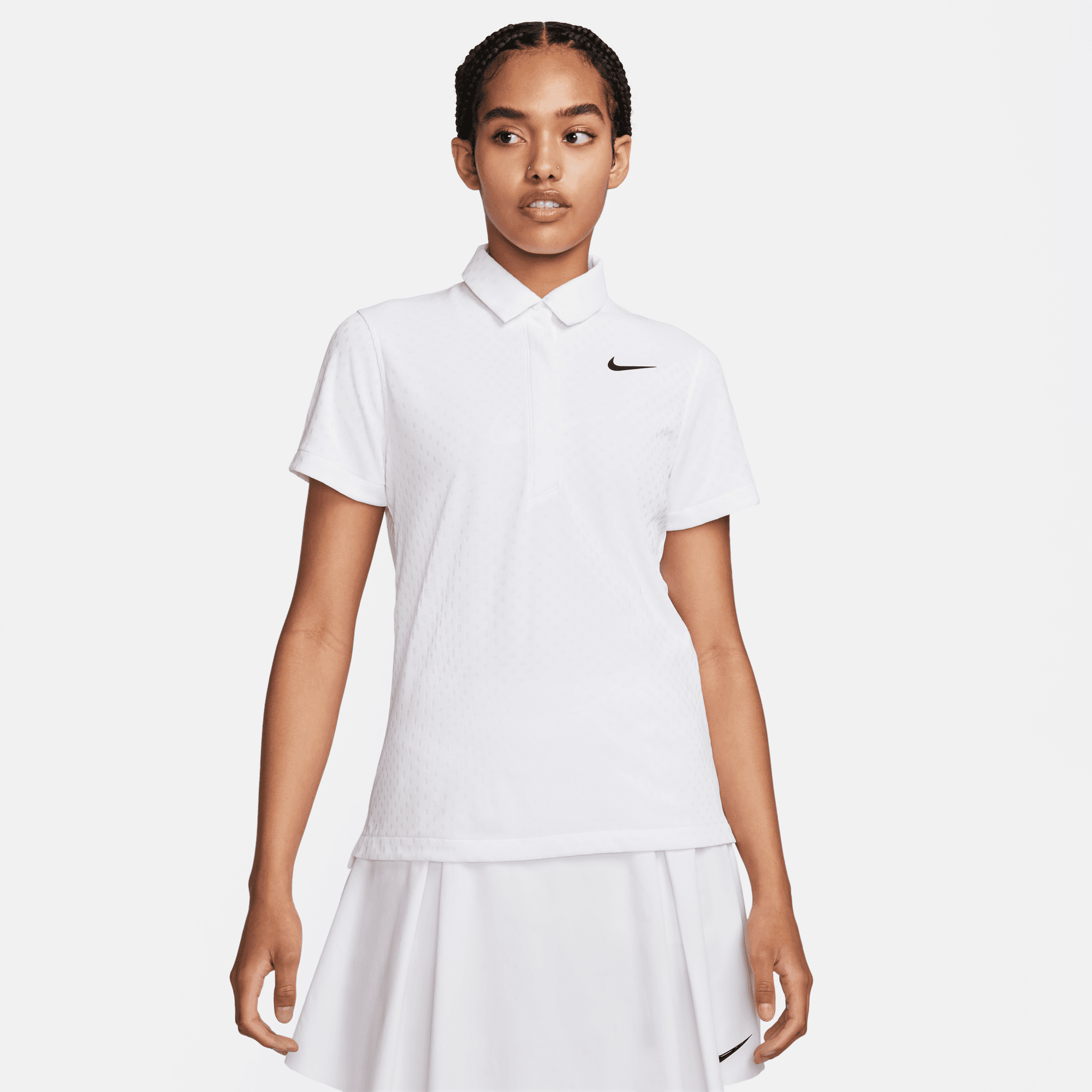 NIKE TOUR WOMENS DRI-FIT ADV SHORT-SLEEVE GOLF POLO