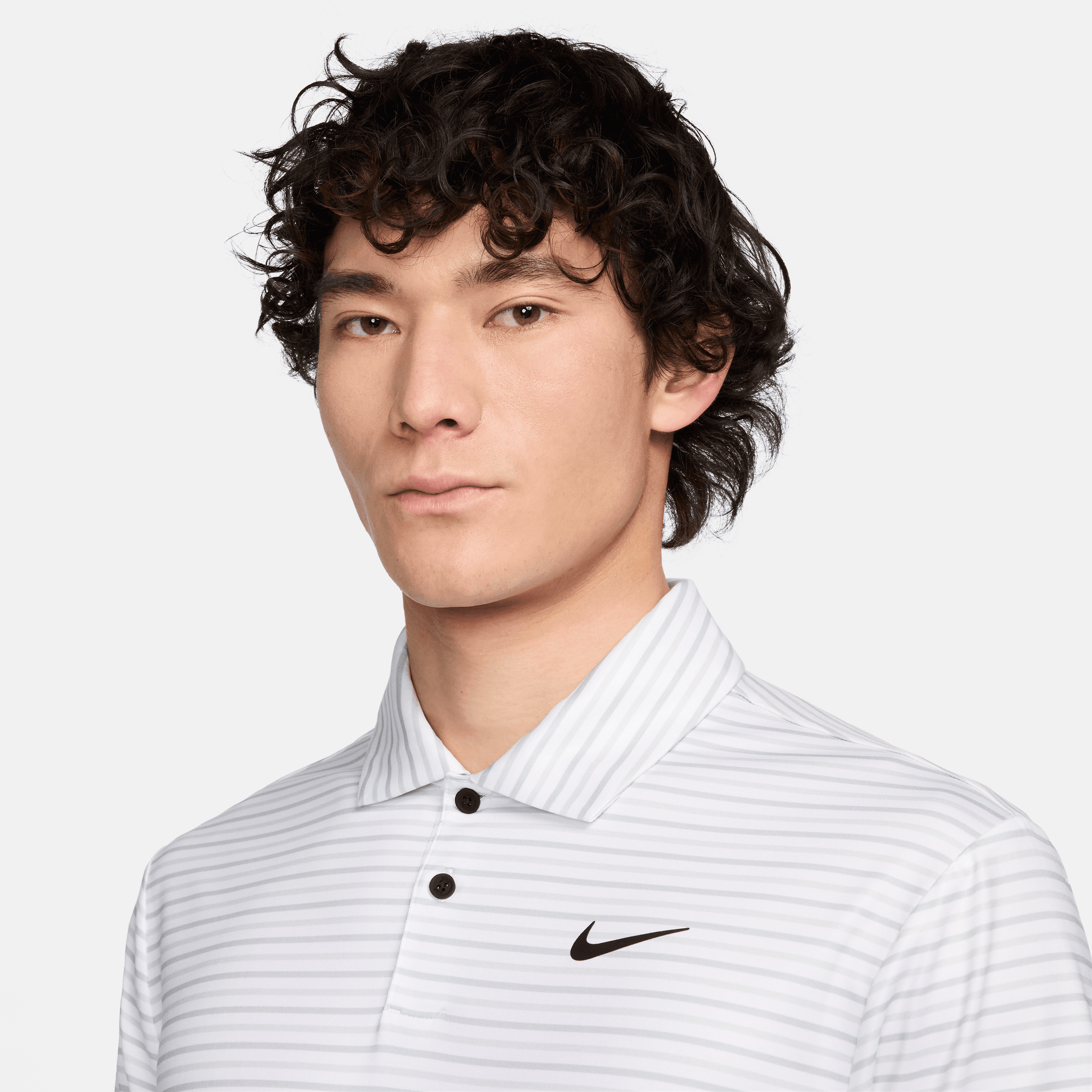 NIKE TOUR  MEN'S DRI-FIT STRIPED GOLF POLO