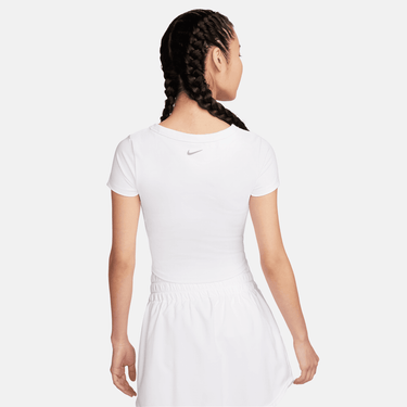 NIKE ONE FITTED WOMEN'S DRI-FIT SHORT-SLEEVE CROPPED TOP