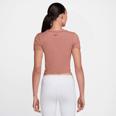 NIKE ONE FITTED WOMEN'S DRI-FIT SHORT-SLEEVE CROPPED TOP