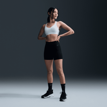NIKE ZENVY WOMEN'S GENTLE-SUPPORT HIGH-WAISTED 5" BIKER SHORTS