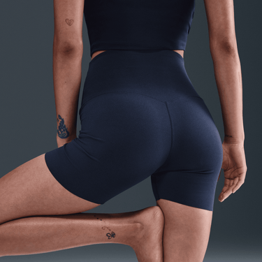 NIKE ZENVY WOMEN'S GENTLE-SUPPORT HIGH-WAISTED 5" BIKER SHORTS