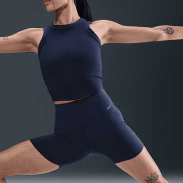 NIKE ZENVY WOMEN'S GENTLE-SUPPORT HIGH-WAISTED 5" BIKER SHORTS