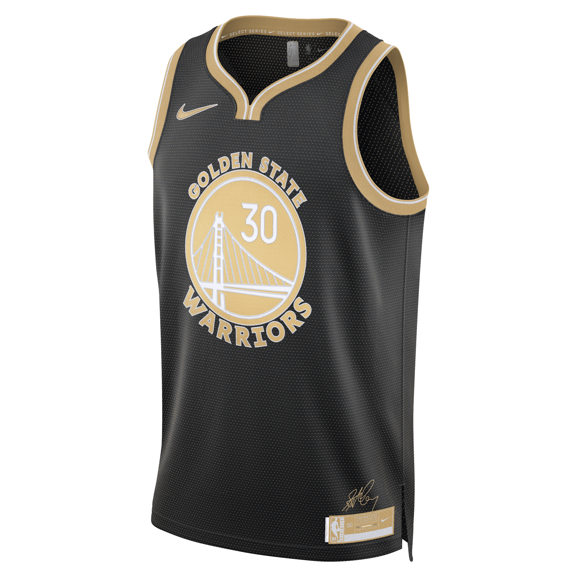 STEPHEN CURRY GOLDEN STATE WARRIORS 2024 SELECT SERIES MEN'S NIKE DRI-FIT NBA SWINGMAN JERSEY