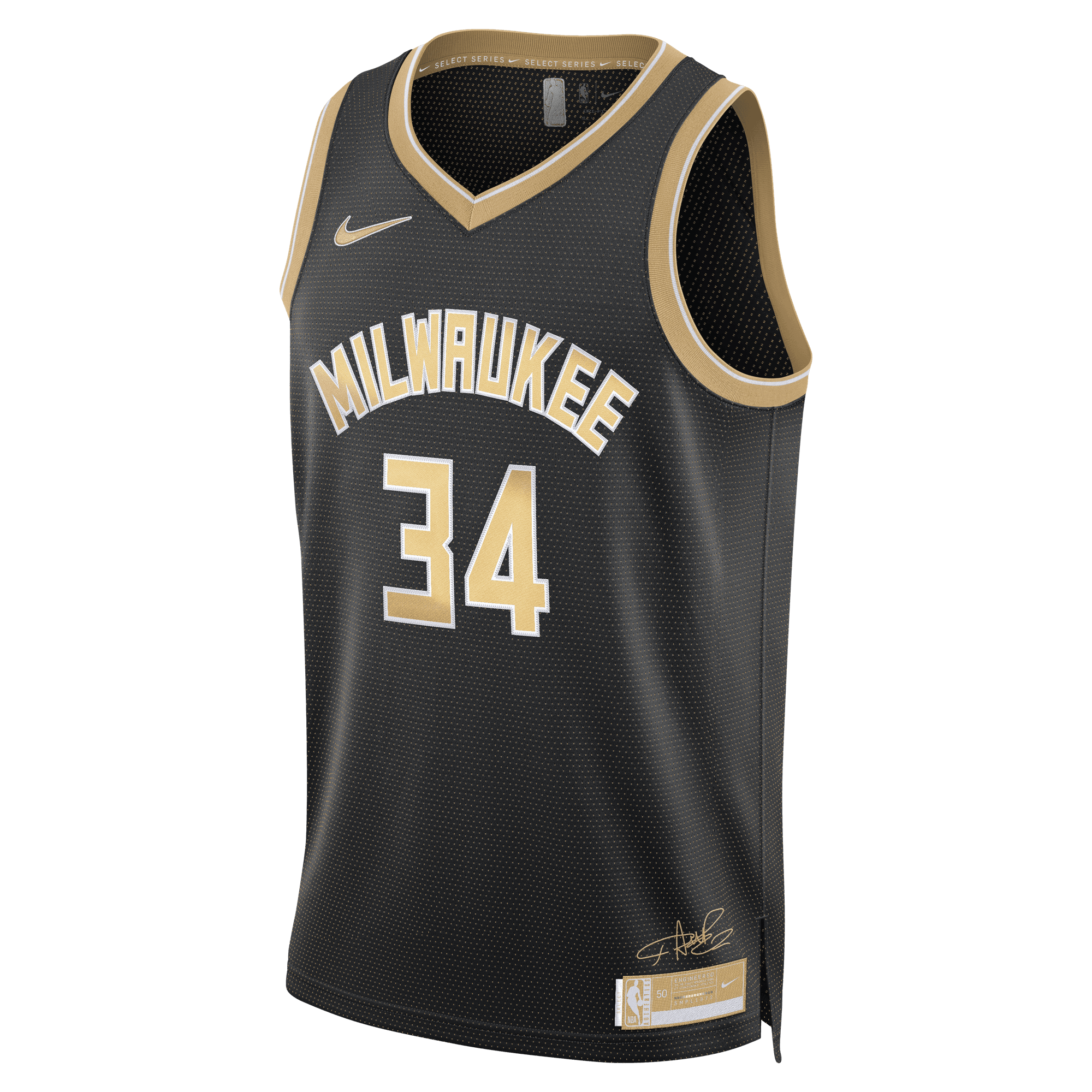 GIANNIS ANTETOKOUNMPO MILWAUKEE BUCKS 2024 SELECT SERIES MEN'S NIKE DRI-FIT NBA SWINGMAN JERSEY