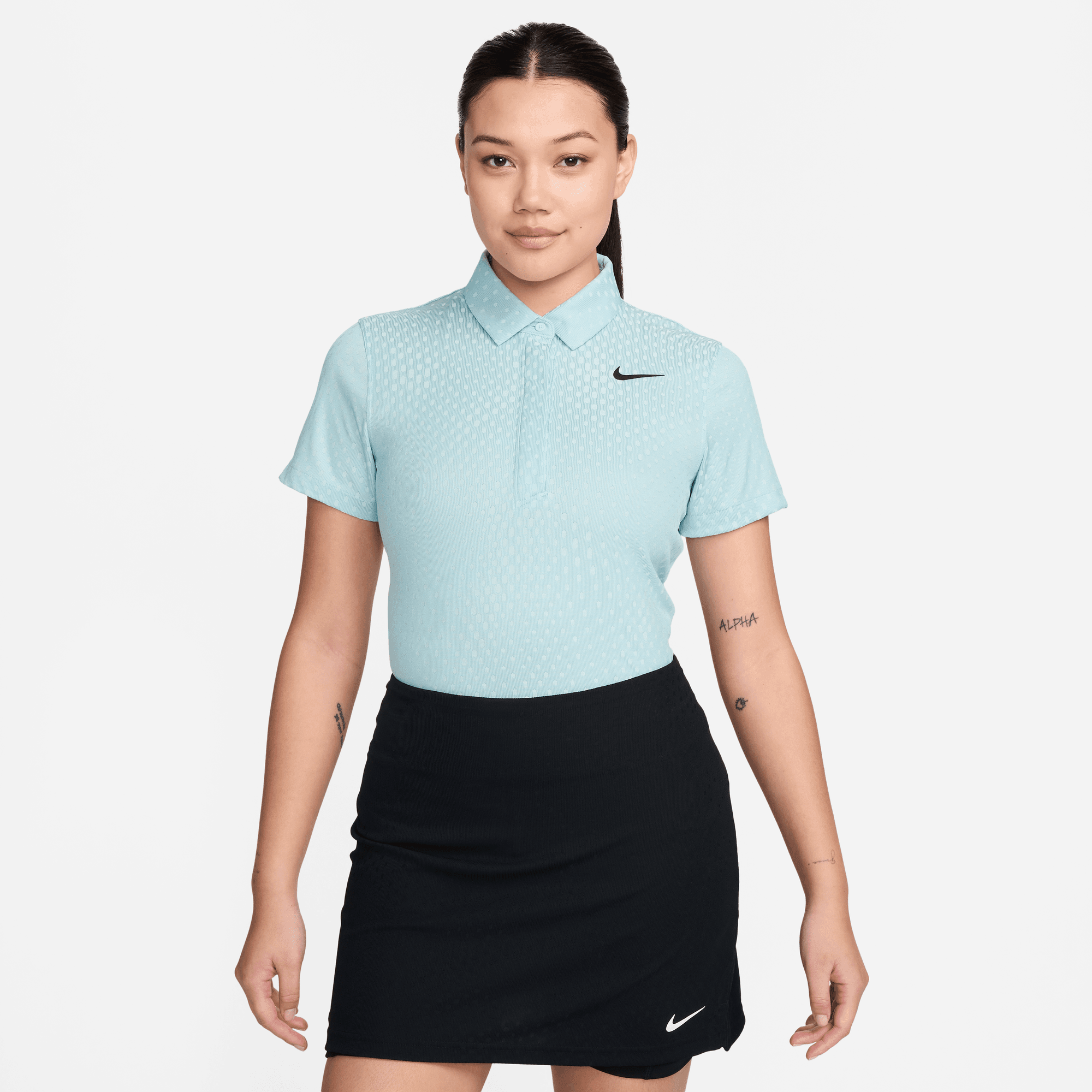 NIKE TOUR WOMEN'S DRI-FIT ADV SHORT-SLEEVE GOLF POLO