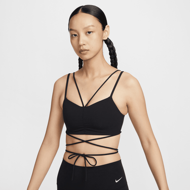 NIKE ZENVY STRAPPY WRAP WOMEN'S LIGHT-SUPPORT PADDED SPORTS BRA