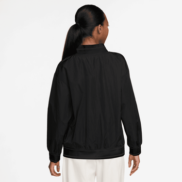 NIKE SPORTSWEAR ESSENTIAL WOMEN'S LOOSE UV WOVEN LONG-SLEEVE V-NECK TOP