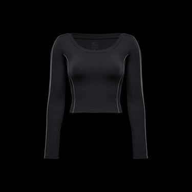 NIKE ONE FITTED WOMEN'S DRI-FIT LONG-SLEEVE CROPPED TOP