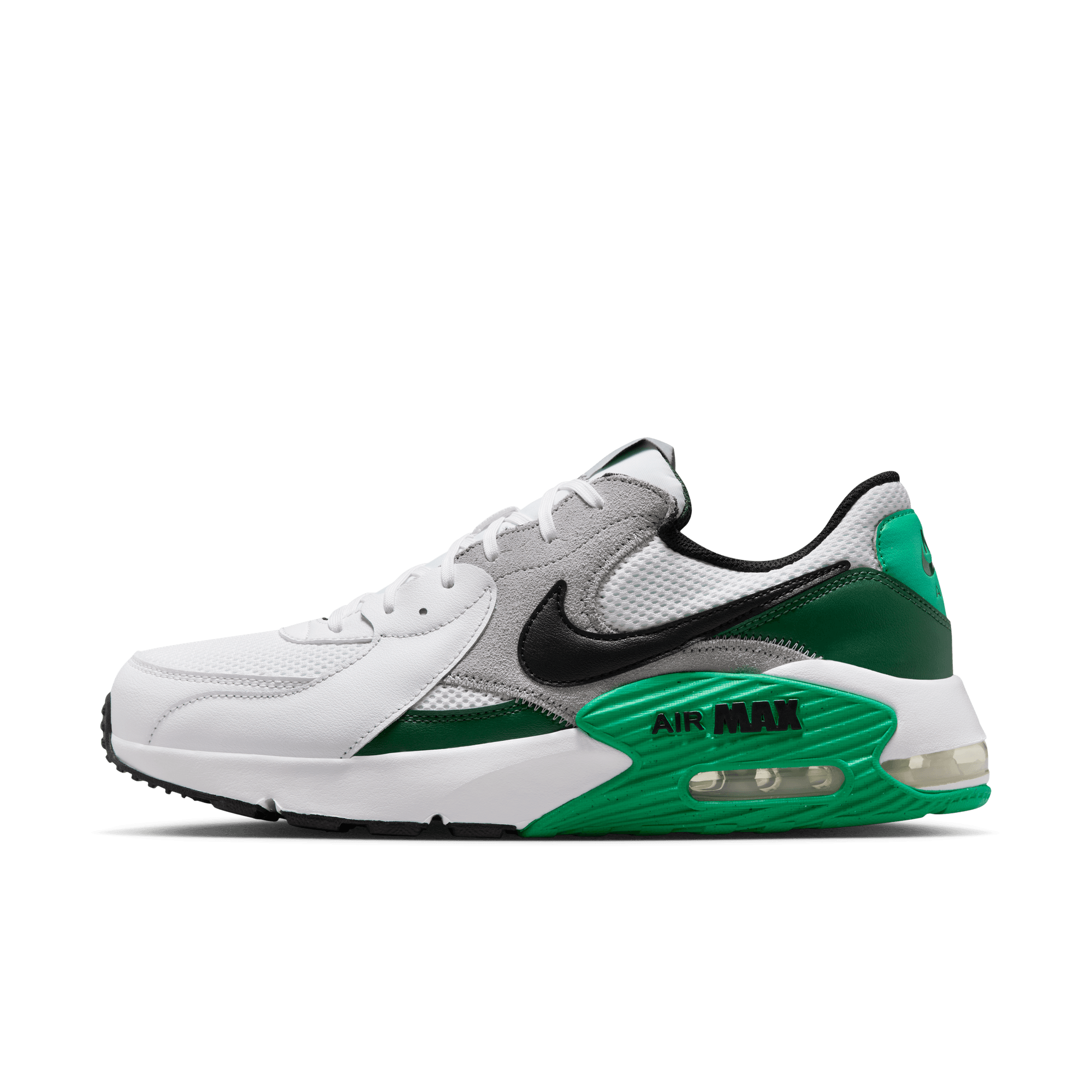 NIKE AIR MAX EXCEE MEN'S SHOES SUMMIT WHITE/BLACK-STADIUM GREEN-FIR ...