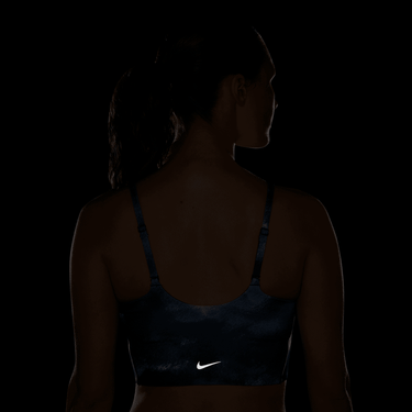 NIKE ONE CONVERTIBLE WOMEN'S LIGHT-SUPPORT LIGHTLY LINED LONGLINE PRINTED SPORTS BRA