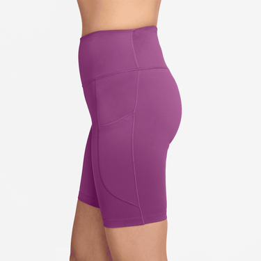 NIKE ONE WOMEN'S HIGH-WAISTED 8" BIKER SHORTS WITH POCKETS