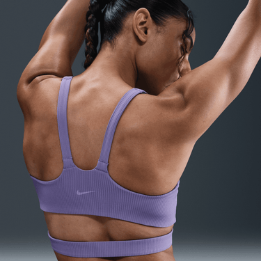 NIKE ZENVY RIB WOMEN'S LIGHT-SUPPORT PADDED SPORTS BRA