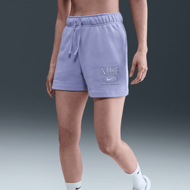 NIKE SPORTSWEAR CLUB FLEECE WOMEN'S MID-RISE 4" GRAPHIC SHORTS