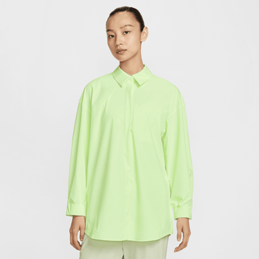 NIKE 24.7 PERFECTSTRETCH WOMEN'S DRI-FIT OVERSIZED LONG-SLEEVE SHIRT