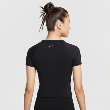NIKE ONE FITTED WOMEN'S DRI-FIT CROPPED SHORT-SLEEVE TOP