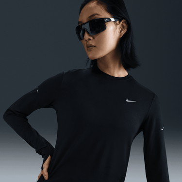 NIKE SWIFT WOMEN'S DRI-FIT UV LONG-SLEEVE CREW-NECK RUNNING TOP