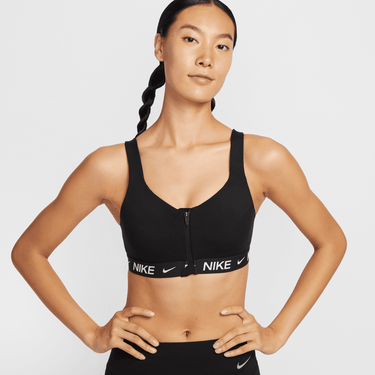 NIKE INDY HIGH SUPPORT WOMEN'S PADDED FRONT-ZIP SPORTS BRA