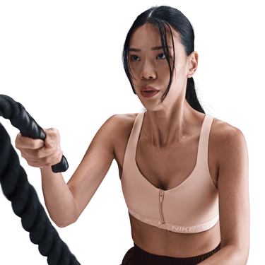 NIKE INDY HIGH SUPPORT WOMEN'S PADDED FRONT-ZIP SPORTS BRA