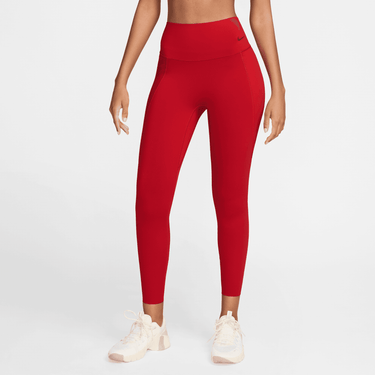 NIKE UNIVERSA WOMEN'S MEDIUM-SUPPORT HIGH-WAISTED 7/8 LEGGINGS WITH POCKETS