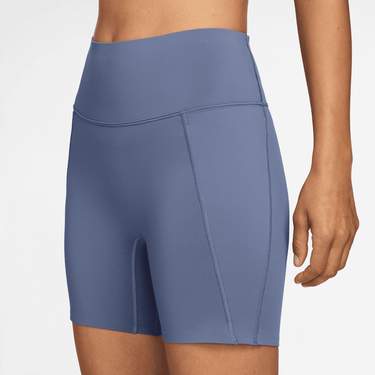 NIKE UNIVERSA WOMEN'S HIGH-WAISTED 5" BIKER SHORTS WITH NO FRONT SEAM