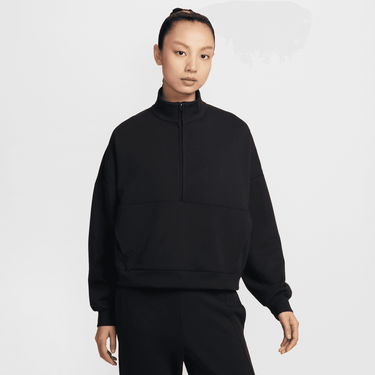 NIKE 24.7 IMPOSSIBLYSOFT WOMEN'S DRI-FIT OVERSIZED 1/2-ZIP TOP