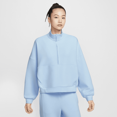 NIKE 24.7 IMPOSSIBLYSOFT WOMEN'S DRI-FIT OVERSIZED 1/2-ZIP TOP