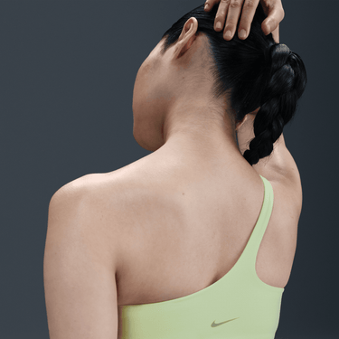 NIKE ZENVY ASYMMETRICAL WOMEN'S LIGHT-SUPPORT PADDED SPORTS BRA