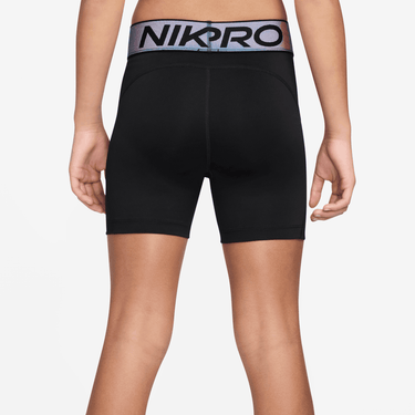 NIKE PRO BIG KIDS' (GIRLS') DRI-FIT 3" SHORTS WITH SHINE ACCENTS