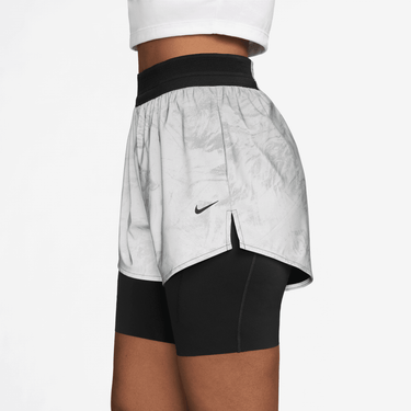 NIKE SWIFT WOMEN'S MID-RISE 2-IN-1 RUNNING SHORTS WITH REFLECTIVE ACCENTS