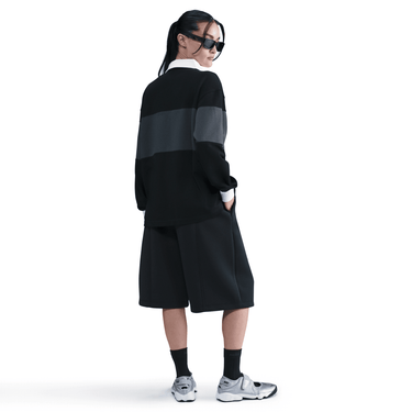 NIKE SPORTSWEAR WOMEN'S LONG-SLEEVE GRAPHIC POLO TOP