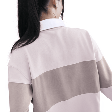 NIKE SPORTSWEAR WOMEN'S LONG-SLEEVE GRAPHIC POLO TOP