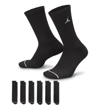 JORDAN EVERYDAY CUSHIONED CREW SOCKS (6 PAIRS)