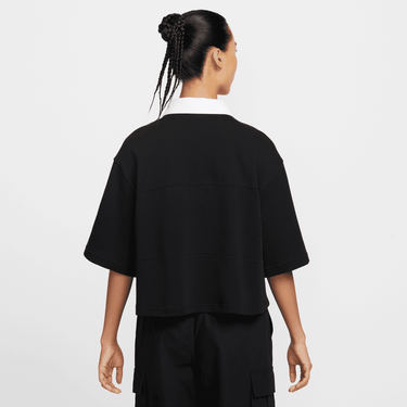 NIKE SPORTSWEAR WOMEN'S OVERSIZED SHORT-SLEEVE POLO TOP