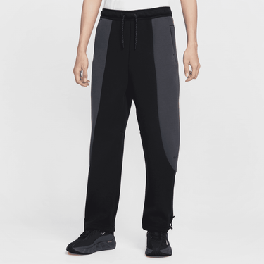 NIKE TECH MEN'S COLOR-BLOCK OPEN-HEM FLEECE PANTS