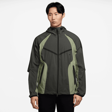 NIKE TECH MEN'S DRI-FIT WOVEN COLOR-BLOCK LOOSE OVERSIZED JACKET