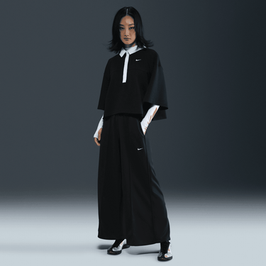 NIKE SPORTSWEAR WOMEN'S MID-RISE WIDE-LEG TRACK PANTS