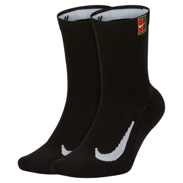 NIKECOURT MULTIPLIER CUSHIONED TENNIS CREW SOCKS (2 PAIRS )