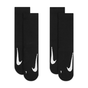 NIKECOURT MULTIPLIER CUSHIONED TENNIS CREW SOCKS (2 PAIRS )