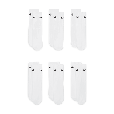 NIKE EVERYDAY KIDS' CUSHIONED CREW SOCKS (6 PAIRS)