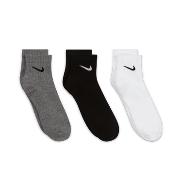 NIKE EVERYDAY LIGHTWEIGHT TRAINING ANKLE SOCKS (3 PAIRS)