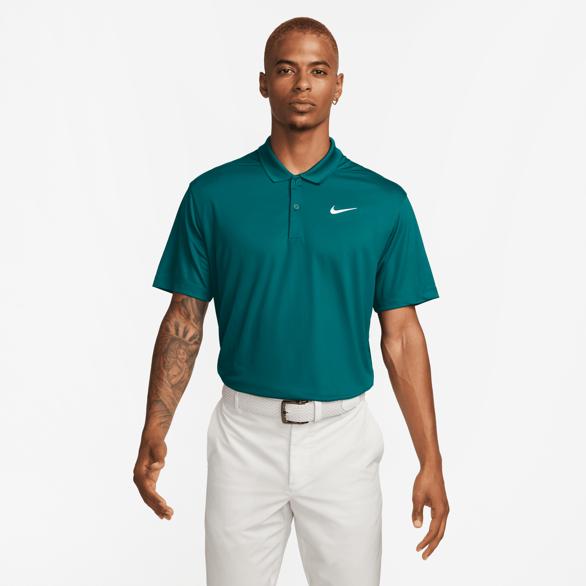 NIKE DRI-FIT VICTORY MENS GOLF POLO BLACK/WHITE – TEAM ACCESS