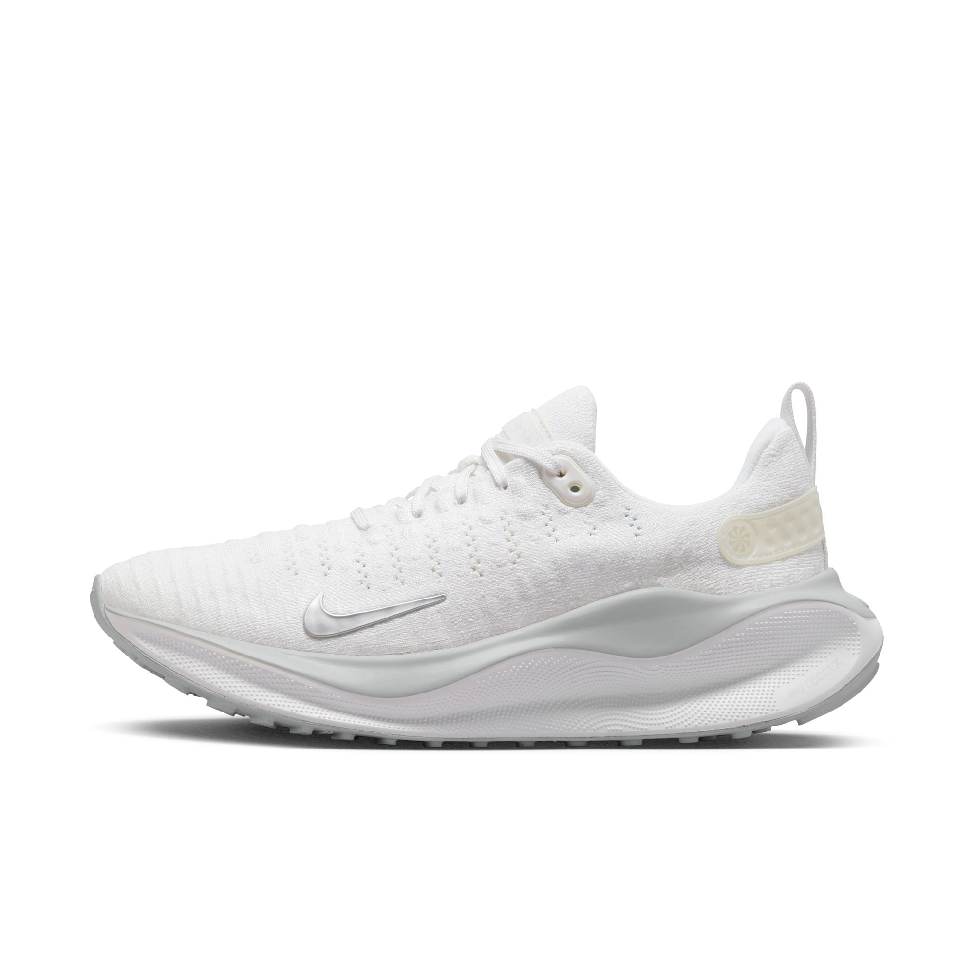 NIKE INFINITY RN 4 WOMEN'S ROAD RUNNING SHOES WHITE/METALLIC SILVER ...